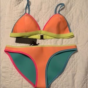 Colorful neoprene bikini